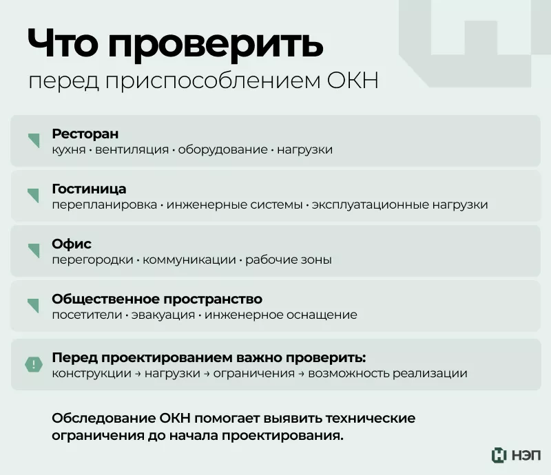 Что проверить перед приспособлением ОКН